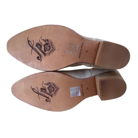 Free People Charm Double V Suede Bootie Women size 40 US 9.5 - Picture 5 of 5